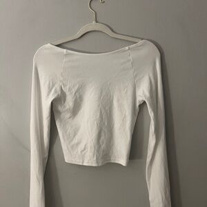 Aerie backless long sleeve shirt